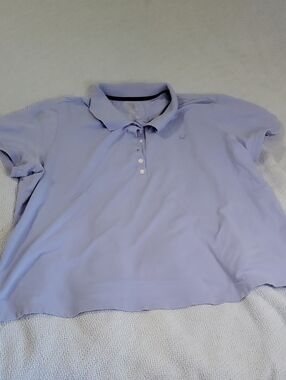 Izod Lavender Short-Sleeve Polo Top
